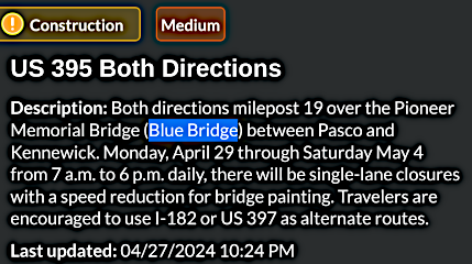Kennewick, WA: Blue Bridge Construction